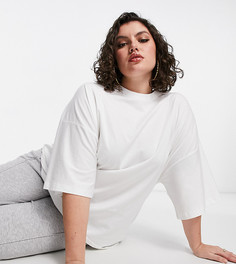 Белая базовая oversized-футболка Missguided Plus-Белый