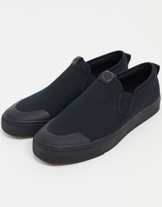 Черные слипоны adidas Originals Nizza-Черный цвет