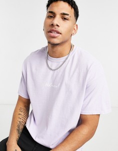 Сиреневая футболка с принтом Hollywood Topman-Сиреневый