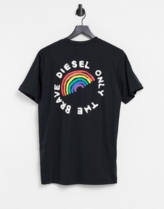 Футболка с карманом Diesel Diego Pride-Черный цвет
