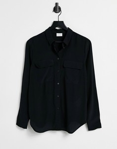 Черная рубашка Vila-Черный цвет