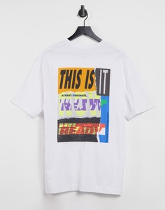 Oversized-футболка с круглым вырезом Selected Homme Barclay-Белый