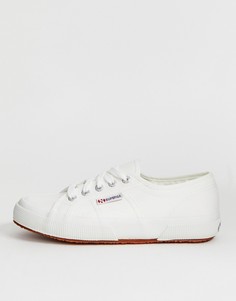 Белые классические тканевые кроссовки Superga 2750 Cotu-Белый