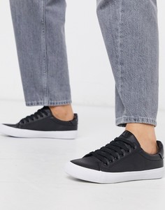 Черные кроссовки на шнуровке ASOS DESIGN - Dustin-Черный