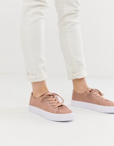 Бежевые кроссовки на шнуровке ASOS DESIGN - Dusty-Бежевый