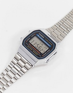 Цифровые часы-браслет в стиле унисекс Casio A168WA-1YES-Серебристый