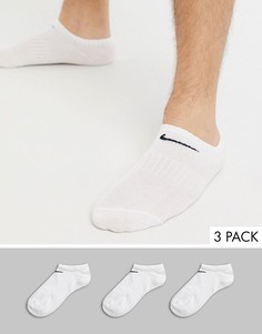 Набор из 3 пар белых спортивных носков Nike Training-Белый