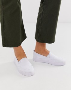 Белые кеды-слипоны ASOS DESIGN - Dexter-Белый