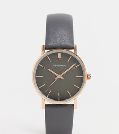 Часы с кожаным ремешком Sekonda эксклюзивно для ASOS-Серый