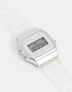 Цифровые часы в стиле унисекс с прозрачным ремешком Casio F-91WS-7EF unisex-Прозрачный