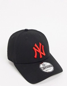 Черная кепка с логотипом команды NY Yankees New Era 9forty-Черный цвет