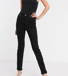 Черные джинсы-сигареты с завышенной талией ASOS DESIGN Tall-Черный
