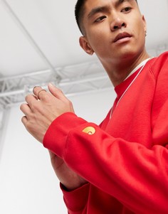 Свитшот в цвете вулканический красный / золотистый Carhartt WIP