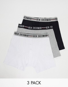 3 боксеров-брифов с пуговицами Ben Sherman​​​​​​​-Мульти