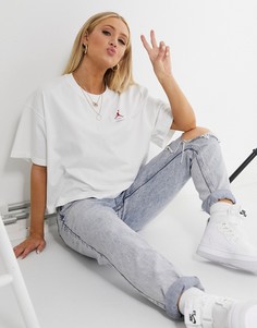 Белая футболка свободного кроя Jordan Essentials-Розовый