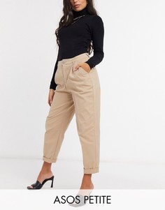 Светло-бежевые брюки-чиносы ASOS DESIGN Petite Hourglass-Светло-бежевый