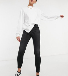 Черные зауженные джинсы Stradivarius Tall-Черный