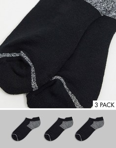 Набор из трех пар спортивных носков New Look-Черный