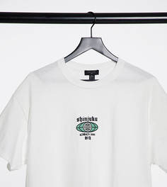 Белая oversized-футболка с принтом "Circa 96" New Look-Белый