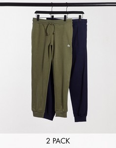 Набор из 2 пар боксеров-брифов (темно-синие/хаки) Jack & Jones-Многоцветный