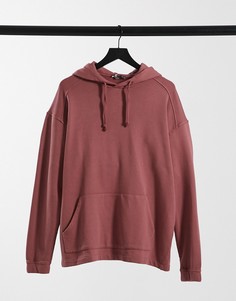 Худи в стиле oversized выбеленного брусничного цвета от комплекта ASOS DESIGN-Фиолетовый