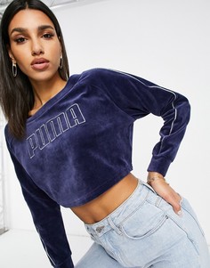 Темно-синий свитшот с круглым вырезом PUMA Icons 2.0 Fashion