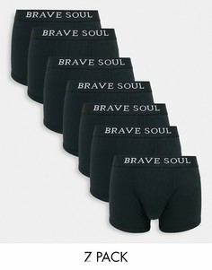 Набор из 7 боксеров Brave Soul-Черный цвет