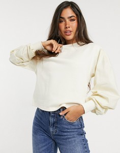 Кремовый свитшот с объемными рукавами Vero Moda