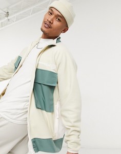 Oversized-куртка из плотного флиса с контрастными карманами ASOS Daysocial-Многоцветный