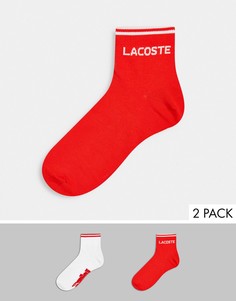 Набор из 2 пар низких носков красного цвета Lacoste-Многоцветный