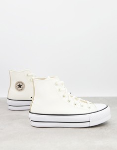 Белые кожаные кеды Converse Chuck Taylor-Белый