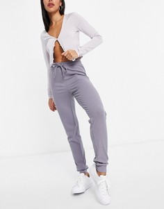 Серые брюки в рубчик для дома Peek & Beau-Зеленый цвет