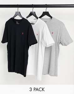 Набор из трех футболок для дома Farah Merion-Многоцветный