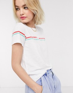 Белая футболка в стиле 70-х Pepe Jeans Lola-Белый