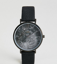 Часы с черным ремешком из искусственной кожи Limit эксклюзивно для ASOS - 38 мм-Черный