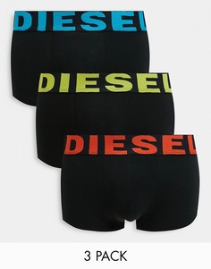 3 пары боксеров-брифов Diesel-Черный цвет