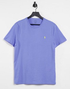 Синяя футболка с логотипом Polo Ralph Lauren-Голубой