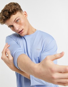 Спортивная футболка светло-голубого цвета с рукавами «три четверти» ASOS 4505-Голубой