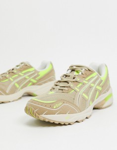 Светло-бежевые кроссовки Asics gel 1090-Светло-бежевый