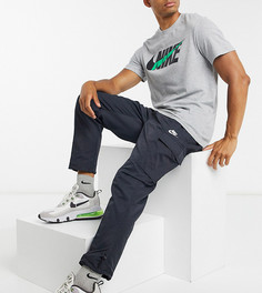 Черные джоггеры карго с манжетами Nike Tall Club-Черный цвет