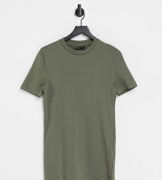 Облегающая футболка цвета хаки ASOS DESIGN Tall-Зеленый цвет
