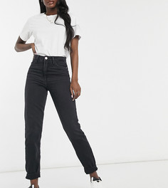 Джинсы в винтажном стиле черного выбеленного цвета River Island Tall Carrie-Черный цвет