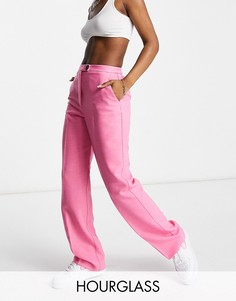 Розовые зауженные брюки в винтажном стиле ASOS DESIGN Hourglass-Розовый цвет