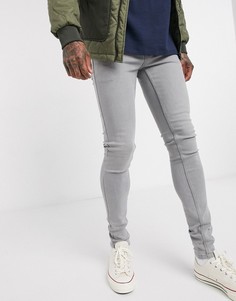 Серые супероблегающие джинсы French Connection-Черный цвет