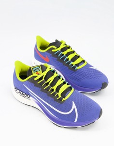 Фиолетовые кроссовки Nike Running Air Zoom Pegasus 37-Сиреневый