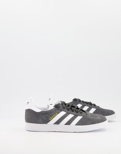 Серые кроссовки adidas Originals gazelle-Серый
