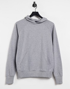 Худи серого меланжевого цвета ASOS DESIGN-Серый