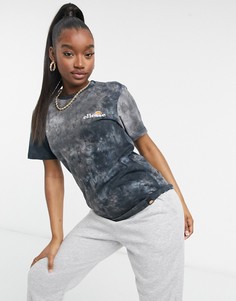 Черная футболка с принтом тай-дай ellesse-Черный цвет