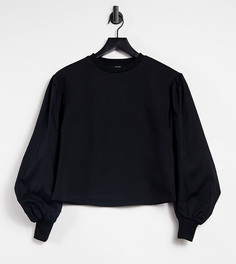 Черный свитшот с объемными рукавами Vero Moda Petite-Черный цвет