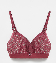 Розовый кружевной бюстгальтер Hunkemoller Maternity-Красный